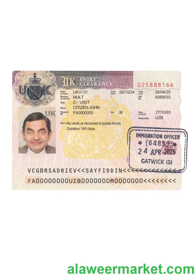United Kingdom entry visa 2024-present